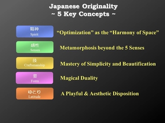 Five key concepts of Japanese creativity
