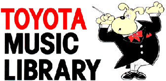 Logo and mascot of the Toyota Music Library