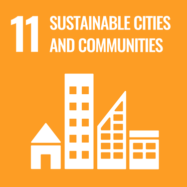 SDG ICON. Goal 11: Sustainable cities and communities